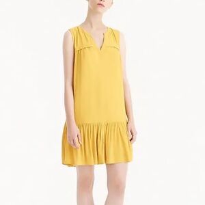 JCrew Yellow Sleeveless Dress Size Small